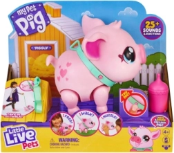 Little Live Pets διαδραστικό γουρουνάκι Piggly με λουρί