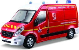 Bburago 1:50 emergency – renault master πυροσβεστική/αστυνομία