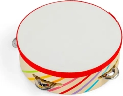 Ξύλινο ντέφι BIGJIGS TOYS με ουράνιες ρίγες