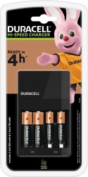 Φορτιστής Duracell Hi-Speed με 2 μπαταρίες AA και 2 μπαταρίες AAA