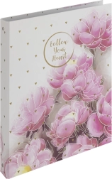 Κλασέρ A4 με πλαστικοποίηση, 4 κρίκοι, Romantic magnolie