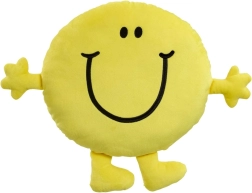 Λούτρινο μαξιλάρι MR. HAPPY – μεγάλο κίτρινο χαμογελαστό μαξιλάρι