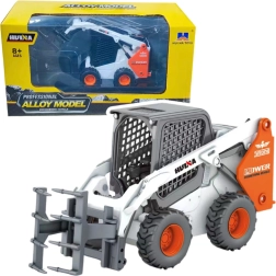 Μεταλλικός φορτωτής με τροχούς με γκρέιφερ 1:50 λευκός