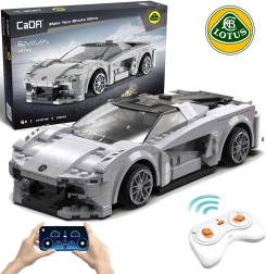 Κατασκευαστικό σετ CaDA RC σπορ αυτοκίνητο LOTUS Evija, γκρι, 308 κομμάτια, Διπλή Λειτουργία