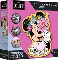 Ξύλινο παζλ junior Στον κόσμο της Minnie 50 κομμάτια