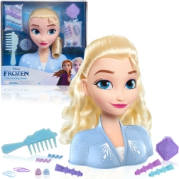 Κεφάλι χτενίσματος DISNEY FROZEN Έλσα με αξεσουάρ