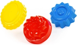 Πλαστικά φορμάκια για κουλουράκια άμμου, 3 τμχ POLESIE