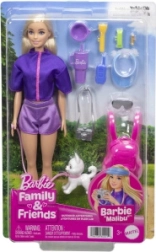 Κούκλα Barbie για εκδρομή με σκυλάκι Malibu