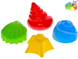 Σετ καλουπάκια για άμμο – κοχυλάκια 7–9 εκ., 4 τμχ