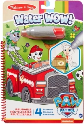 Μαγικό βάψιμο με νερό PAW PATROL – ζωγραφική με στυλό νερού, 19 × 28 cm, 4 φύλλα