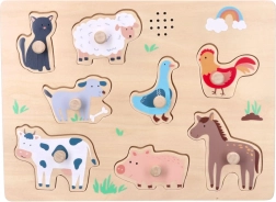 Ηχητικά ξύλινα παζλ φάρμας