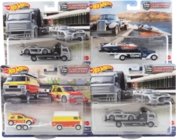 Hot Wheels τράκτορας και αγωνιστικό αυτοκινητάκι
