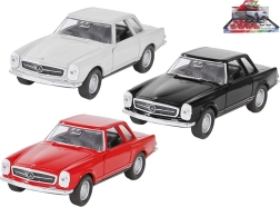 Μεταλλικό μοντέλο MERCEDES-BENZ 230 SL 1963 Welly 1:34–39 με ανοιγόμενες πόρτες και μηχανισμό pull-back