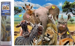 Διαμαντένια ζωγραφική Safari selfie 30 × 40 cm