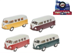 Μεταλλικό μοντέλο Volkswagen Classical Bus 1962 1:32 με μηχανισμό pull-back