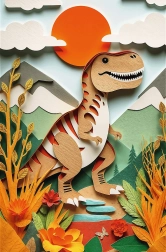 Παζλ Paper Art: Δεινόσαυρος 160 κομμάτια