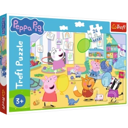 Παζλ 24 maxi – όμορφη Peppa – Χαρούμενο γουρουνάκι PEPPA από την Trefl