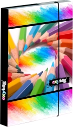 Κουτί για τετράδια A5 Μολύβια με λάστιχο