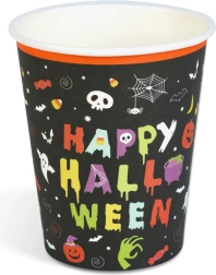 Χάρτινα ποτήρια Happy Halloween 250 ml, 8 τεμάχια