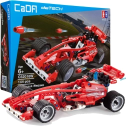 Σετ κατασκευής CADA αγωνιστικό αυτοκίνητο Formula Racing 23 cm – 144 κομμάτια με μηχανισμό pull-back