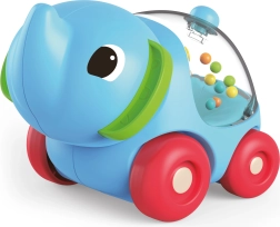 Κουδουνίστρα ελεφαντάκι με ροδάκια 11 cm