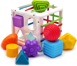 Woopie baby ελαστικός αισθητηριακός κύβος – ταξινόμηση σχημάτων, 11 τεμάχια