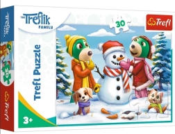 Παζλ Trefl Οικογένεια Treflik: Χειμερινές διασκεδάσεις 30 κομμάτια