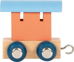 Πορτοκαλί ξύλινο βαγόνι Small Foot Polar Train
