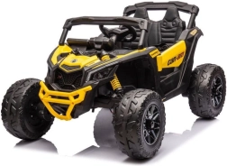 Ηλεκτρικό παιδικό αυτοκινητάκι Baby Mix Buggy Hornet 12V κίτρινο
