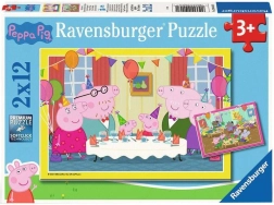 Παζλ Ravensburger Γουρουνάκι Πέππα στο πάρτι 2x12 κομμάτια