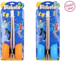 Μεγάλο Σετ Diabolo Πλαστικό/Ξύλο για Παιδιά