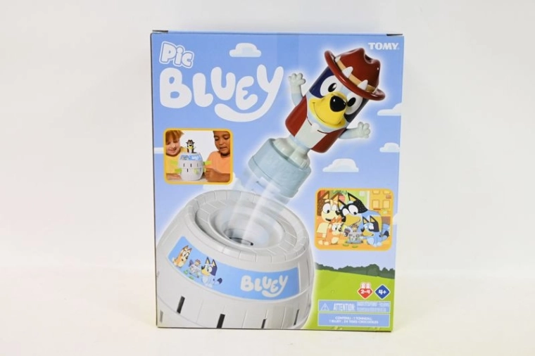Tomy Pop Up Bluey – οικογενειακό επιτραπέζιο παιχνίδι με απρόσμενο πετάρισμα