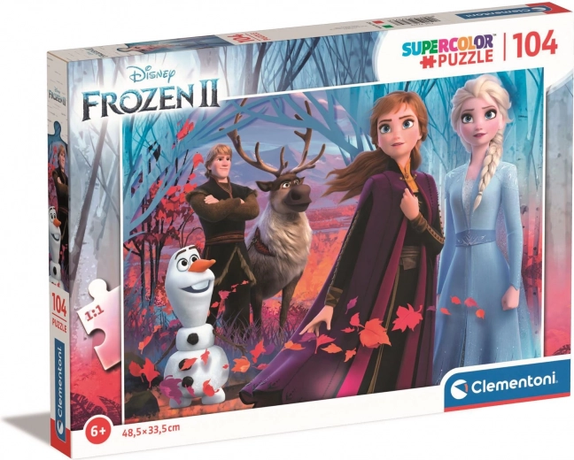 Παζλ 104 κομματιών CLEMENTONI FROZEN 2 – Super Color