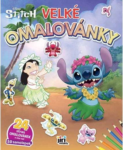 Μεγάλες ζωγραφιές Lilo & Stitch με αυτοκόλλητα