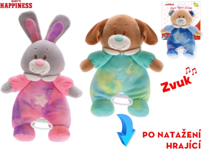 Λούτρινο ζωάκι με μελωδία Baby Happiness 26 cm