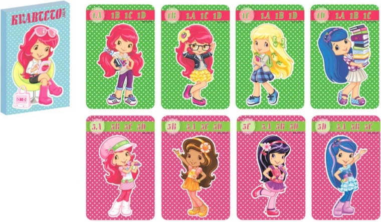 Παιδικό παιχνίδι καρτών κουαρτέτο Jahůdka Strawberry Shortcake