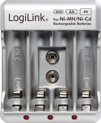 Φορτιστής μπαταριών για μπαταρίες Ni-MH, Ni-Cd, AA, AAA, 9 V