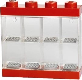 LEGO βιτρίνα για 8 μίνι φιγούρες – κόκκινη
