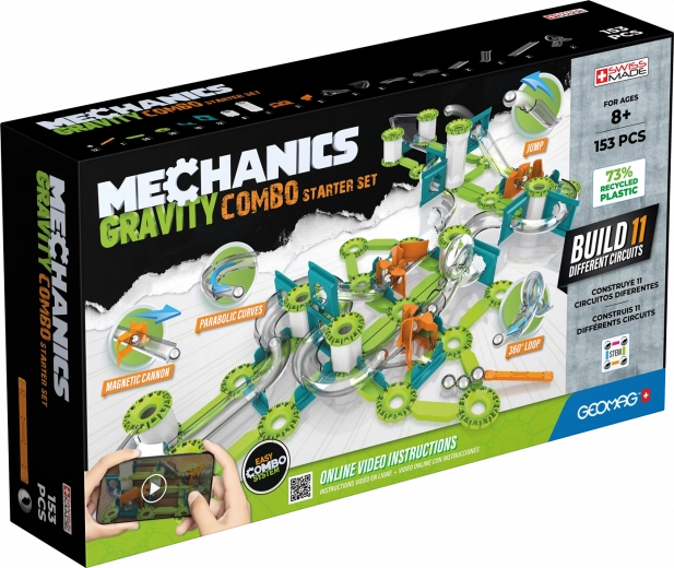 Mechanics Gravity RE Combo Starter Set από την GEOMAG – μαγνητικό κατασκευαστικό παιχνίδι