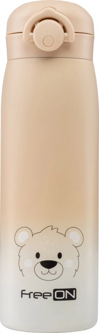 Ανοξείδωτο Θερμός FreeON Μπεζ 480 ml