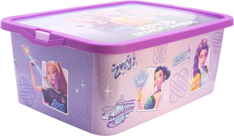 STOR κουτί αποθήκευσης 13 l K-Pop: Κυνηγοί δαιμόνων μωβ
