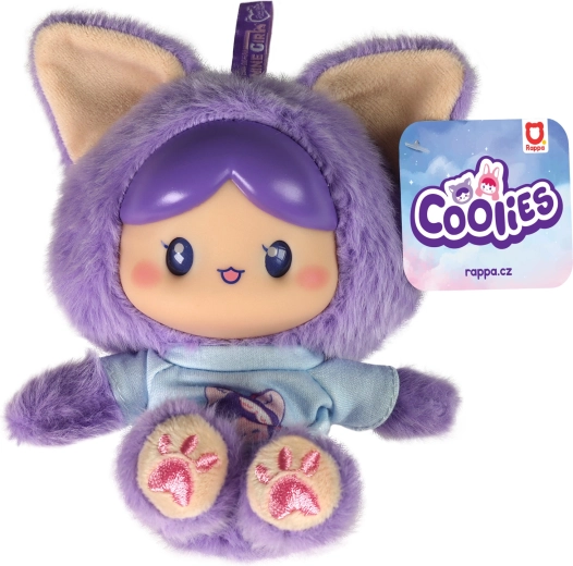Λούτρινη κούκλα Coolies μωβ 15 cm