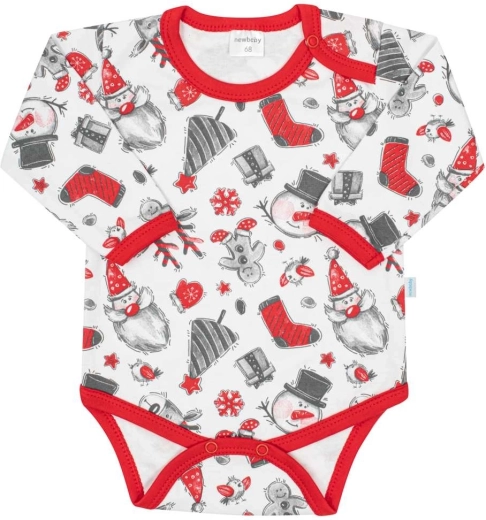 Βρεφικό κορμάκι με μακριά μανίκια new baby christmas