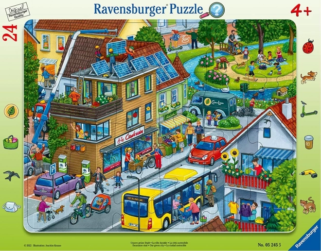 Παζλ Ravensburger «Η πράσινη πόλη μας» 24 κομμάτια