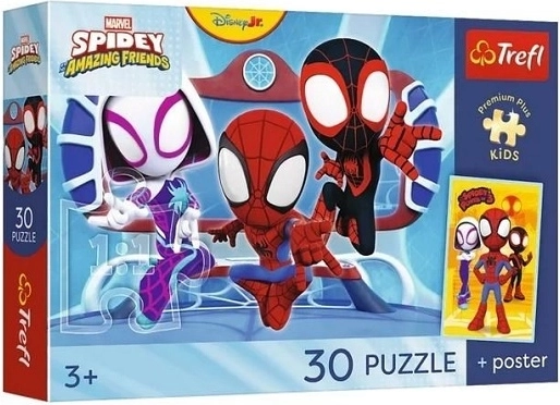 Πάζλ premium για παιδιά Spidey σε δράση 30 κομμάτια
