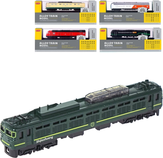 Μεταλλική ατμομηχανή σε βάση με ράγες 15 cm (1:87) - 1 τεμάχιο