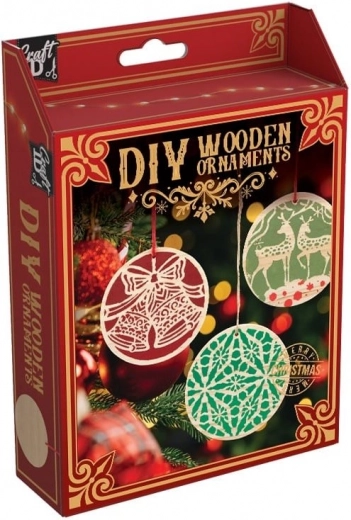 Ξύλινα χριστουγεννιάτικα στολίδια DIY CRAFT ID