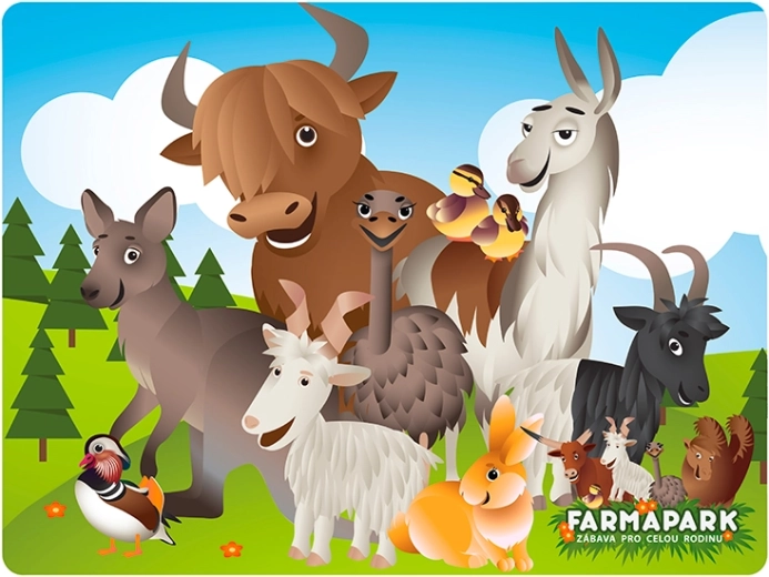 3D καρτ ποστάλ Farmapark 3