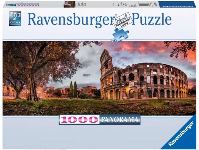 Πανοραμικό παζλ Ravensburger 1000 κομματιών - Κολοσσαίο στο ηλιοβασίλεμα