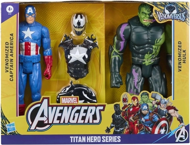 Marvel Avengers Titan φιγούρα δράσης Captain America ή Hulk - 1 τεμάχιο